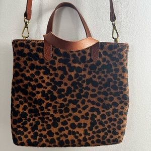 Madewell Calf hair leopard bag